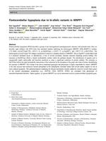 Pontocerebellar hypoplasia due to bi-allelic variants in MINPP1