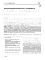 Measuring quality of life in bariatric surgery
