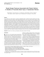 Study design features associated with patient attrition in studies of traumatic brain injury: a systematic review