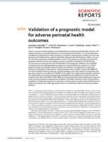 Validation of a prognostic model for adverse perinatal health outcomes