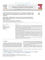 Association between reduced heart rate variability components and supraventricular tachyarrhythmias in patients with a systemic right ventricle