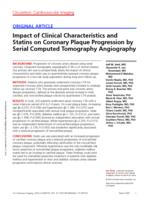 Impact of clinical characteristics and statins on coronary plaque progression by serial computed tomography angiography