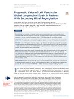 Prognostic value of left ventricular global longitudinal strain in patients with secondary mitral regurgitation