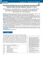 Randomized controlled early versus late ventricular intervention study in posthemorrhagic ventricular dilatation