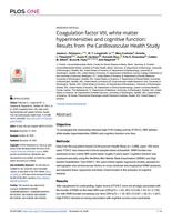 Coagulation factor VIII, white matter hyperintensities and cognitive function