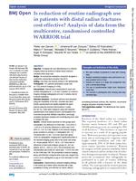 Is reduction of routine radiograph use in patients with distal radius fractures cost effective?