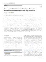 Gene-educational attainment interactions in a multi-ancestry genome-wide meta-analysis identify novel blood pressure loci