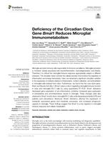 Deficiency of the circadian clock gene Bmal1 reduces microglial immunometabolism