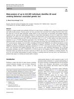 Meta-analysis of up to 622,409 individuals identifies 40 novel smoking behaviour associated genetic loci