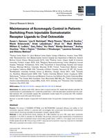Maintenance of acromegaly control in patients switching from injectable somatostatin receptor ligands to oral octreotide