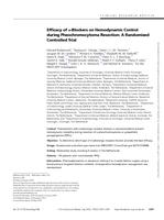 Efficacy of alpha-blockers on hemodynamic control during pheochromocytoma resection