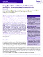 Energy expenditure and macronutrient oxidation in response to an individualized nonshivering cooling protocol