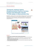 Therapeutic antibody against phosphorylcholine preserves coronary function and attenuates vascular F-18-FDG uptake in atherosclerotic mice