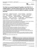 The Pain Assessment in Impaired Cognition scale (PAIC15)