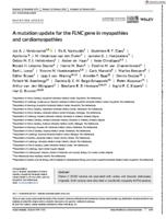 A mutation update for the FLNC gene in myopathies and cardiomyopathies