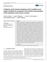 Validation of the Dutch translation of the Cardiff wound impact schedule for evaluation of the health-related quality of life of patients with chronic wounds