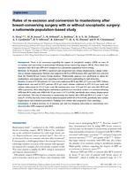 Rates of re-excision and conversion to mastectomy after breast-conserving surgery with or without oncoplastic surgery