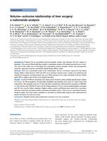 Volume-outcome relationship of liver surgery