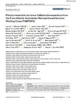 Primary mesenteric sarcomas