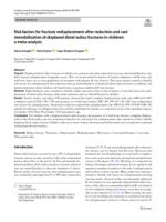 Risk factors for fracture redisplacement after reduction and cast immobilization of displaced distal radius fractures in children: a meta-analysis