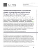 Blinded, multicenter evaluation of drug-induced changes in contractility using human-induced pluripotent stem cell-derived cardiomyocytes