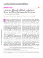 Interleukin-6 signaling effects on ischemic stroke and other cardiovascular outcomes a mendelian randomization study