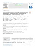 Survival of patients with early-stage cervical cancer after abdominal or laparoscopic radical hysterectomy: a nationwide cohort study and literature review