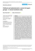 Political and administrative control of expert groups - a mixed‐methods study
