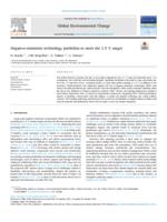 Negative-emissions technology portfolios to meet the 1.5 °C target