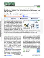 Linking the environmental pressures of China’s capital development to global final consumption of the past decades and into the future