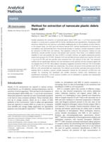 Method for extraction of nanoscale plastic debris from soil