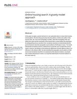 Online housing search: A gravity model approach
