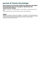 Does sensory-processing sensitivity moderate the effect of household chaos on caregiver sensitivity? An experimental design