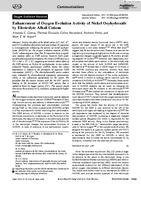 Enhancement of oxygen evolution activity of NiOOH by electrolyte alkali cations