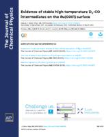 Evidence of stable high-temperature D-x-CO intermediates on the Ru(0001) surface