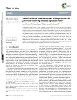 Identification of vibration modes in single-molecule junctions by strong inelastic signals in noise