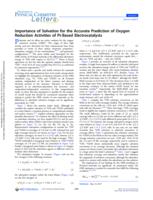 Importance of solvation for the accurate prediction of oxygen reduction activities of Pt-based electrocatalysts