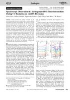 Spectroscopic observation of a hydrogenated CODimer intermediate during CO reduction on Cu(100) electrodes