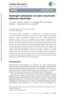 Hydrogen adsorption on nano-structured platinum