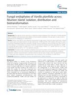 Fungal endophytes of Vanilla planifolia across Réunion Island