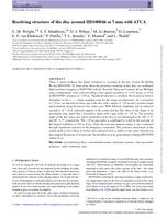 Resolving structure of the disc around HD100546 at 7 mm with ATCA