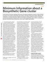 Minimum information about a biosynthetic gene cluster