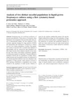 Analysis of two distinct mycelial populations in liquid-grown Streptomyces cultures using a flow cytometry-based proteomics approach