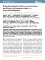 Integration of epidemiologic, pharmacologic, genetic and gut microbiome data in a drug-metabolite atlas