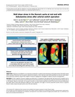 Wall shear stress in the thoracic aorta at rest and with dobutamine stress after arterial switch operation