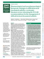Pharmacological and non-pharmacological therapeutic strategies in difficult-to-treat rheumatoid arthritis: a systematic literature review informing the EULAR recommendations for the management of difficult-to-treat rheumatoid arthritis