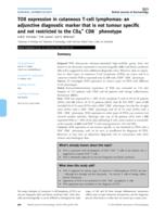 TOX expression in cutaneous T-cell lymphomas: an adjunctive diagnostic marker that is not tumour specific and not restricted to the CD4+CD8- phenotype