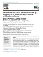 Anterior cingulate cortex grey matter volume abnormalities in adolescents with PTSD after childhood sexual abuse