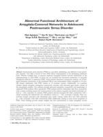 Abnormal functional architecture of amygdala-centered networks in adolescent posttraumatic stress disorder