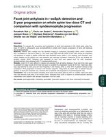 Facet joint ankylosis in r-axSpA